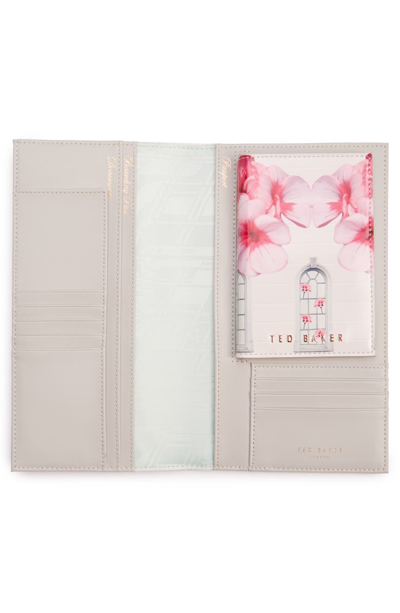 Ted Baker London Window Box Leather Travel Wallet, Alternate, color, 