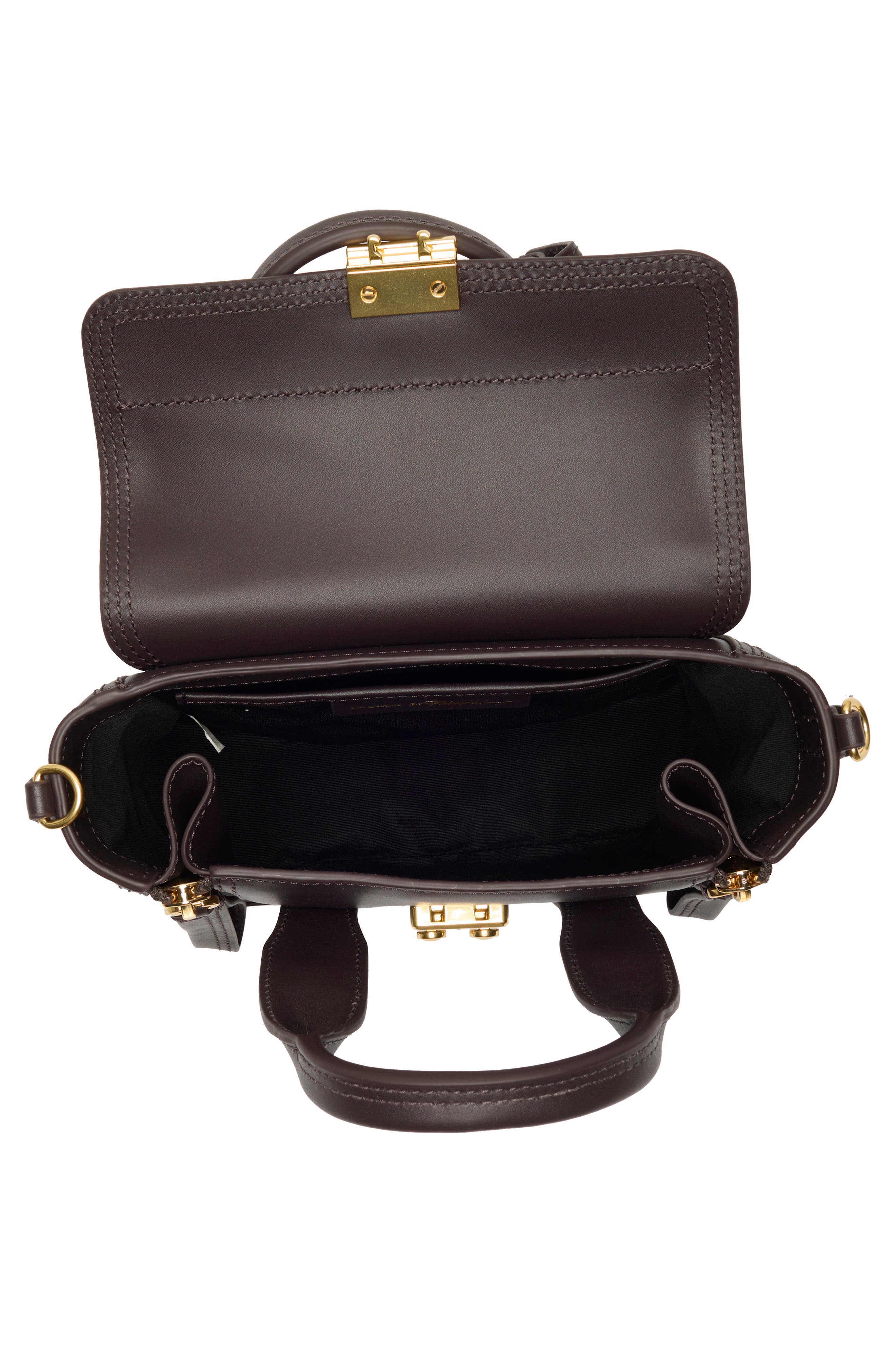 3.1 Phillip Lim Mini Pashli Leather Satchel, Alternate, color, Chocolate