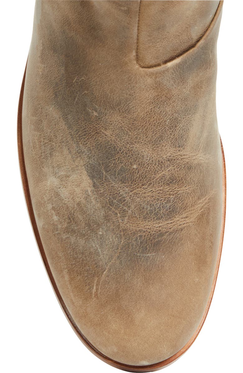 Common Projects Waxed Leather Zip Boot, Alternate, color, Taupe