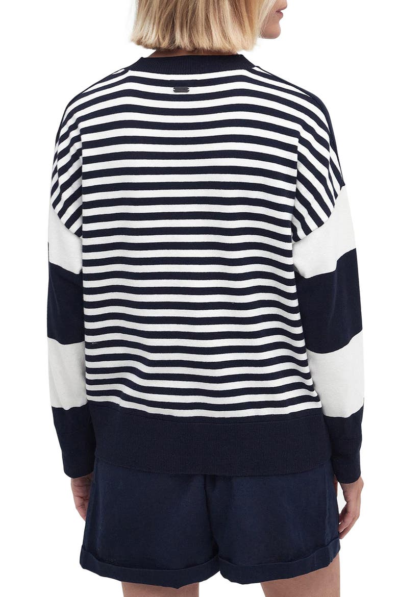 Bradley Stripe Long Sleeve T-Shirt, Alternate, color, NAVY STRIPE