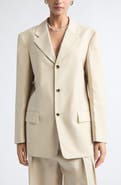 Bottega Veneta Faded Stripe Wool & Cotton Jacket