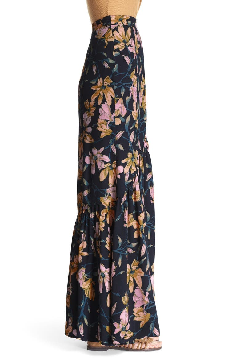 'Smooth Sailing' Maxi Skirt, Alternate, color, ONYX COMBO