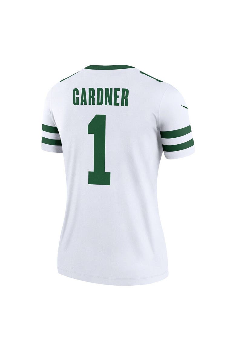 Women's Nike Ahmad Sauce Gardner Legacy White New York Jets Legend Player Performance Top, Alternate, color, White