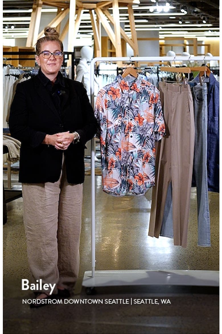 Mojito Bay Electric Blooms Short Sleeve Performance Button-Up Shirt video