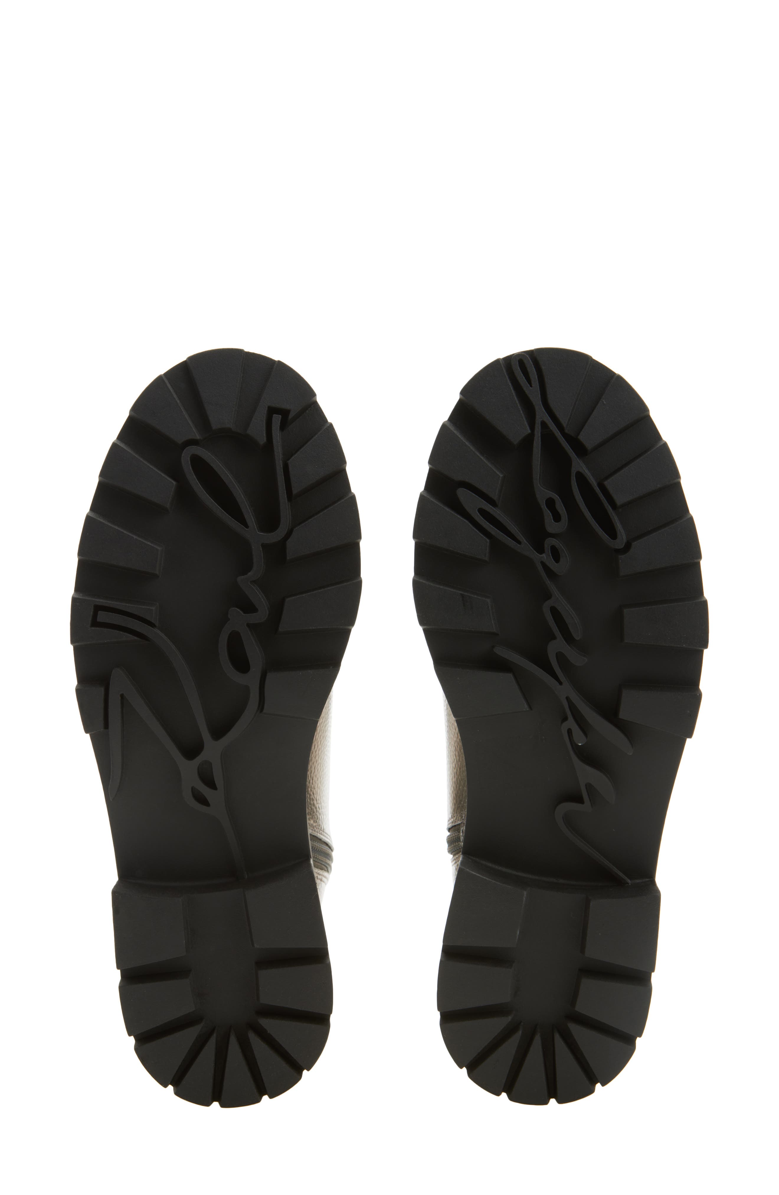 KARL LAGERFELD PARIS Mela Lug Sole Boot, Alternate, color, Pewter