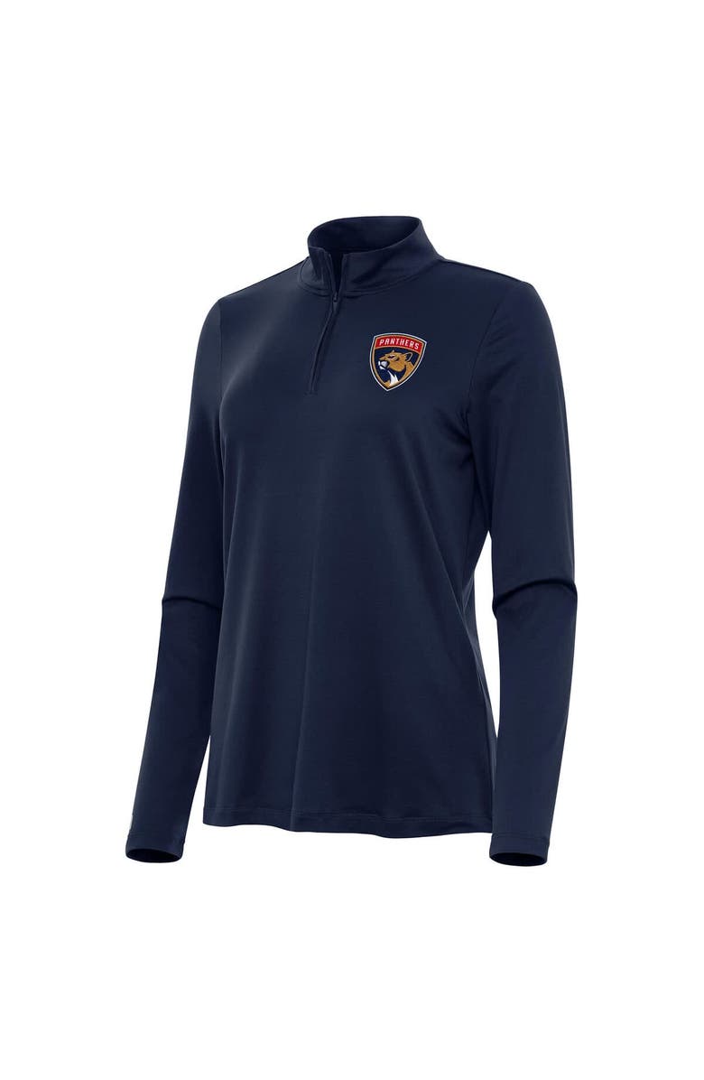ANTIGUA Women's Antigua Navy Florida Panthers Reprocess Quarter-Zip Top, Main, color, Navy