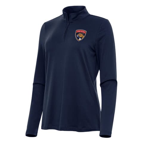 Women's Antigua Navy Florida Panthers Reprocess Quarter-Zip Top