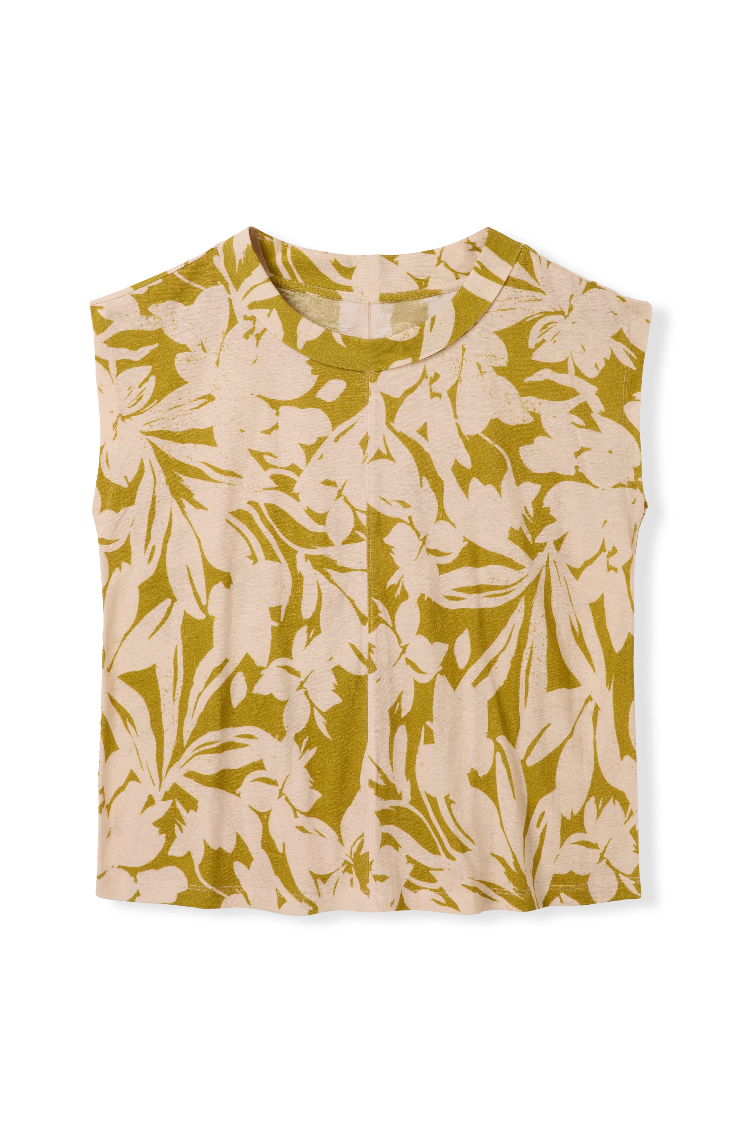 Sleeveless Floral Jersey Top - image 2
