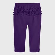 CITY THREADS Girls Ruffle Butt Soft 100% Cotton Leggings