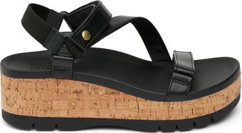 Cushion Tide Higher Ankle Strap Platform Wedge Sandal