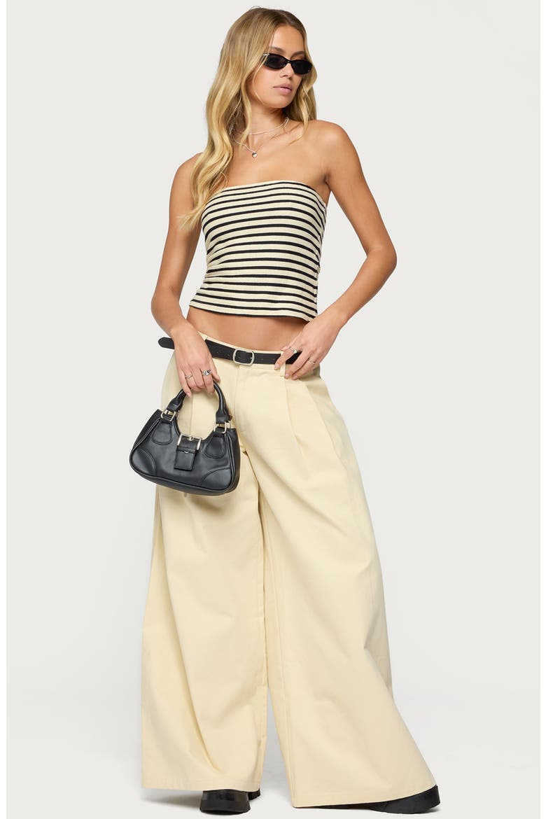 Odora Stripe Tube Top, Alternate, color, CREAM-AND-NAVY