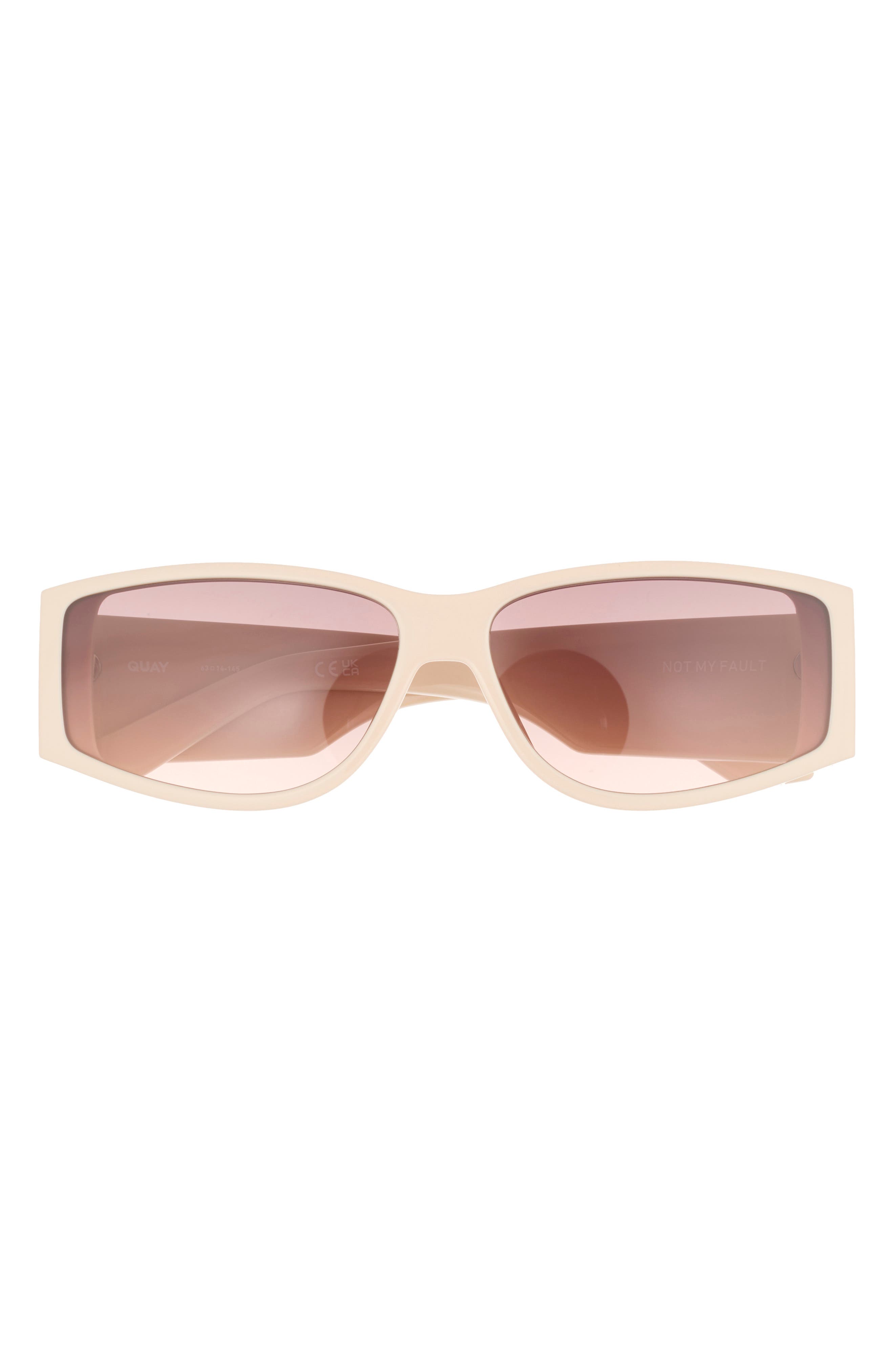 QUAY Not My Fault 41mm Rectangular Sunglasses
