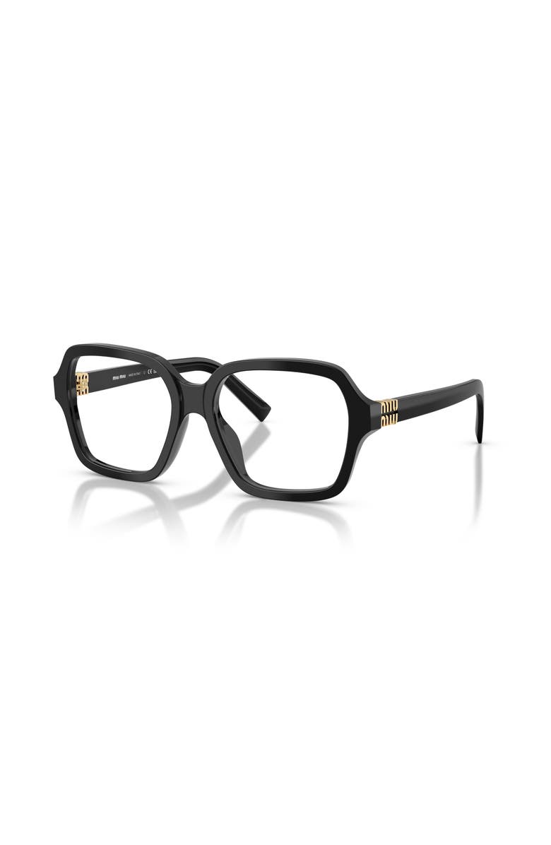 Miu Miu 52mm Square optical glasses, Main, color, Black