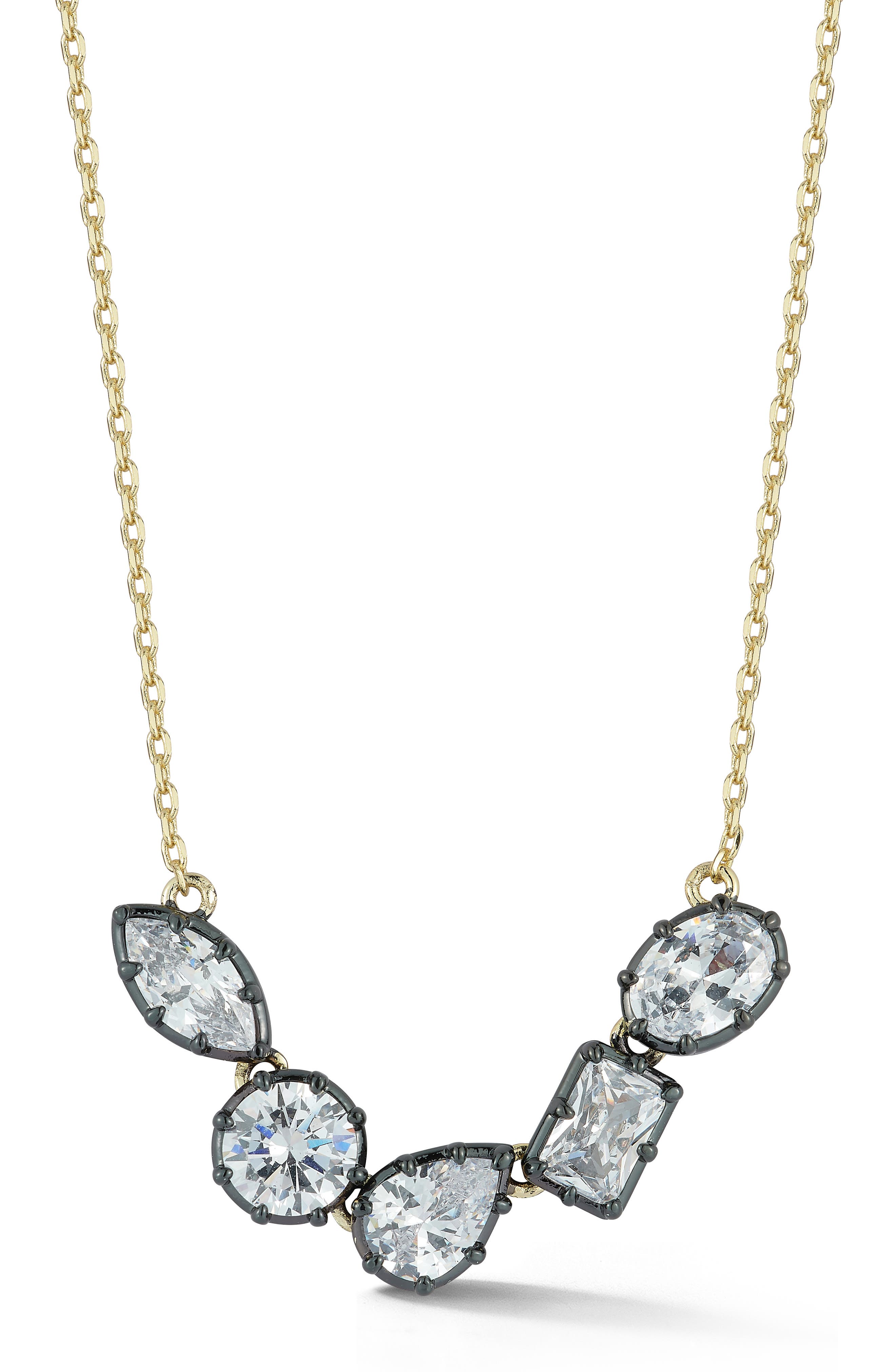 Cubic Zirconia Frontal Necklace