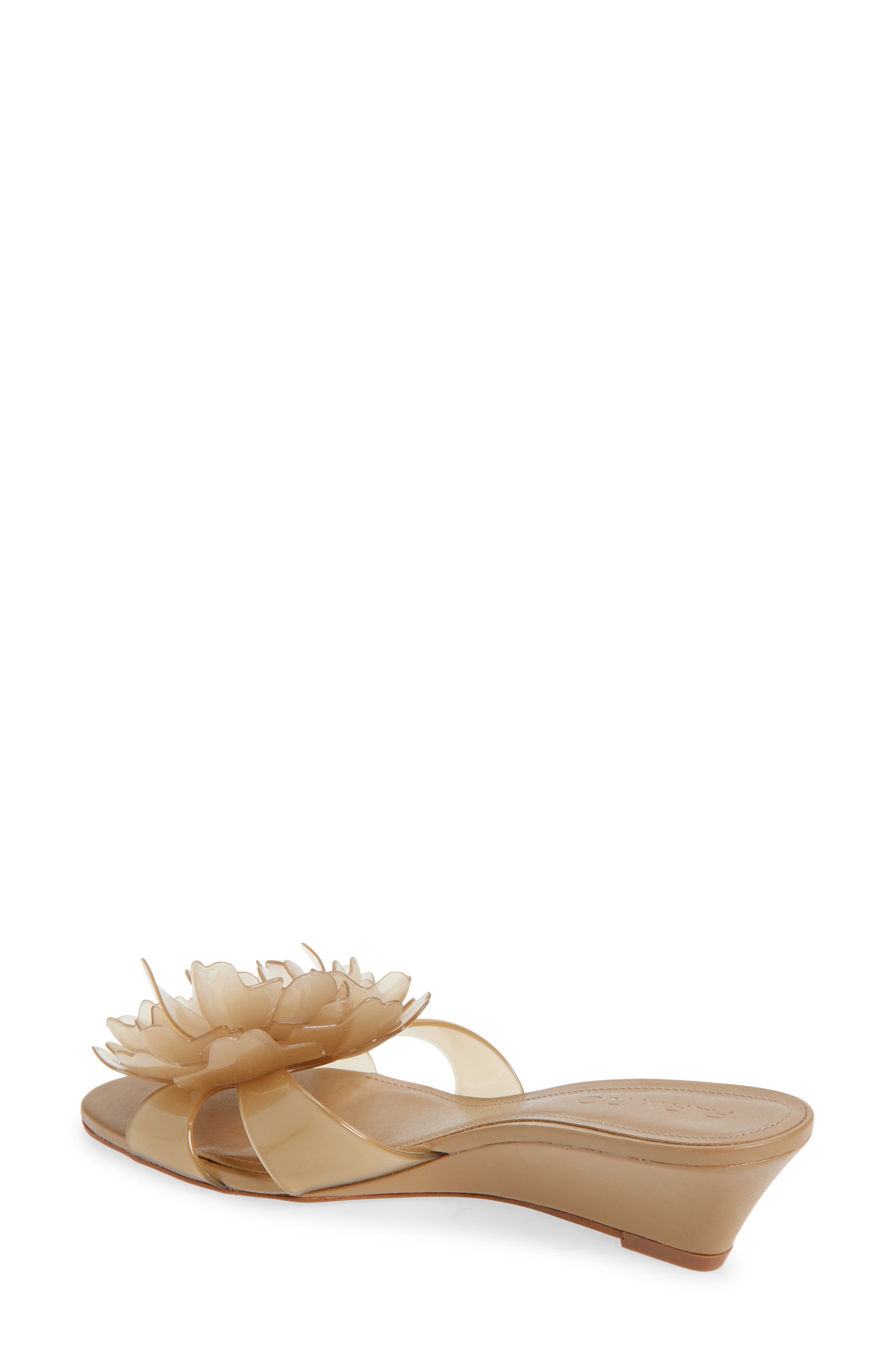 FARM Rio Flower Jelly Wedge Slide Sandal, Alternate, color, Toffee