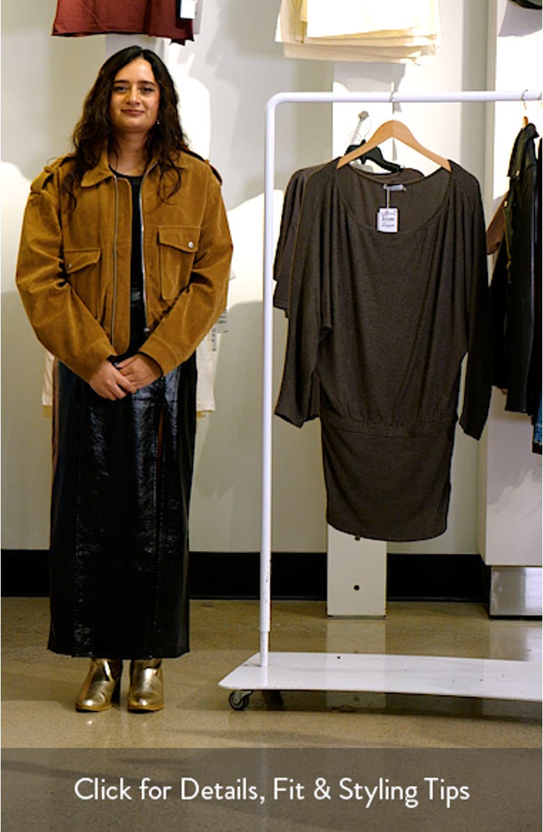 The Izzy Off the Shoulder Long Sleeve Sweater Minidress, sales video thumbnail