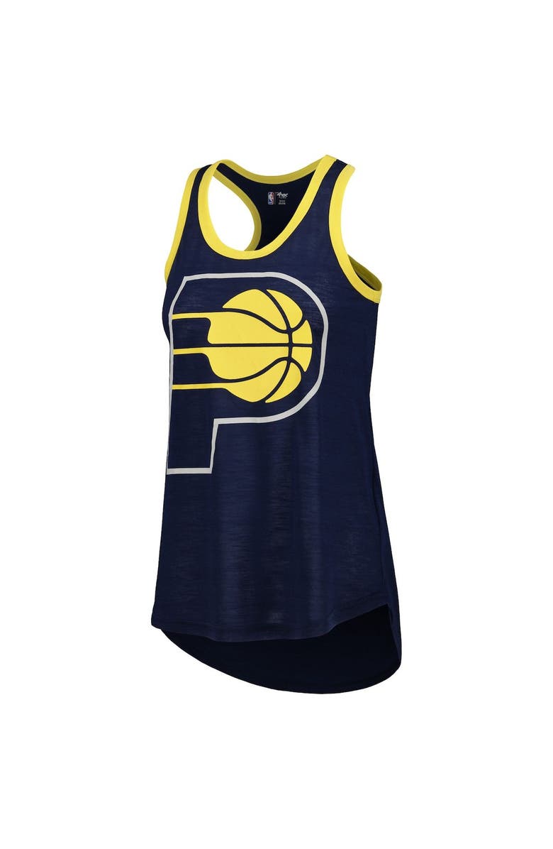 G-III 4HER BY CARL BANKS Women's G-III 4Her by Carl Banks Navy Indiana Pacers Showdown Scoop-Neck Racerback Tank Top, Alternate, color, 