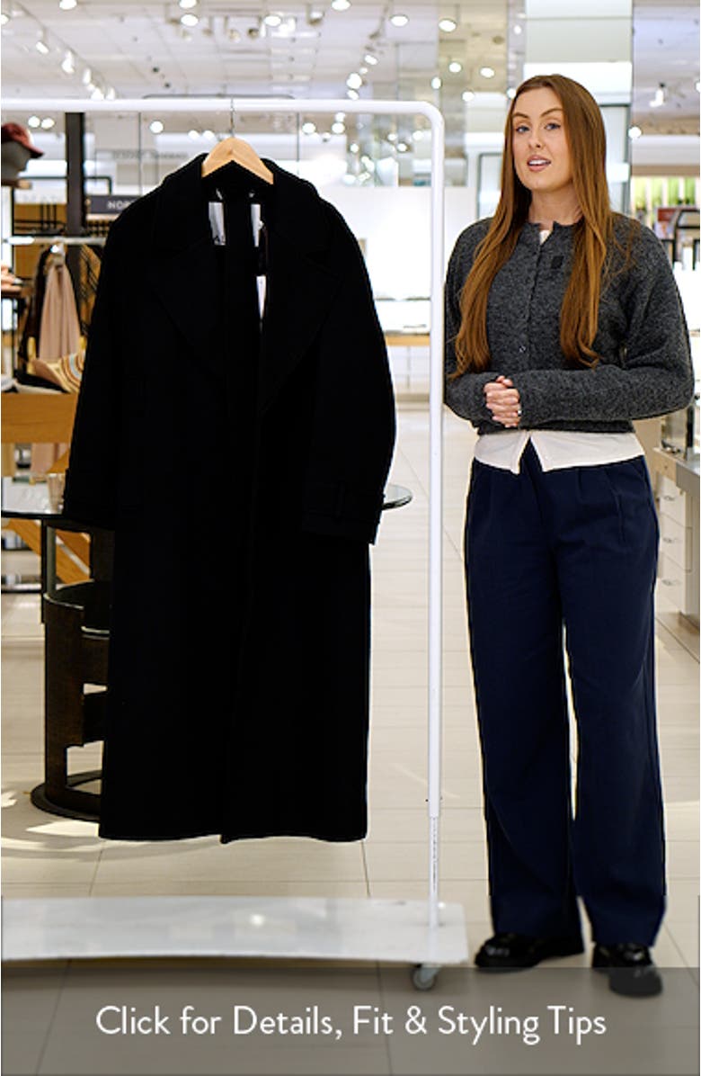 George Wool Blend Wrap Coat, sales video thumbnail