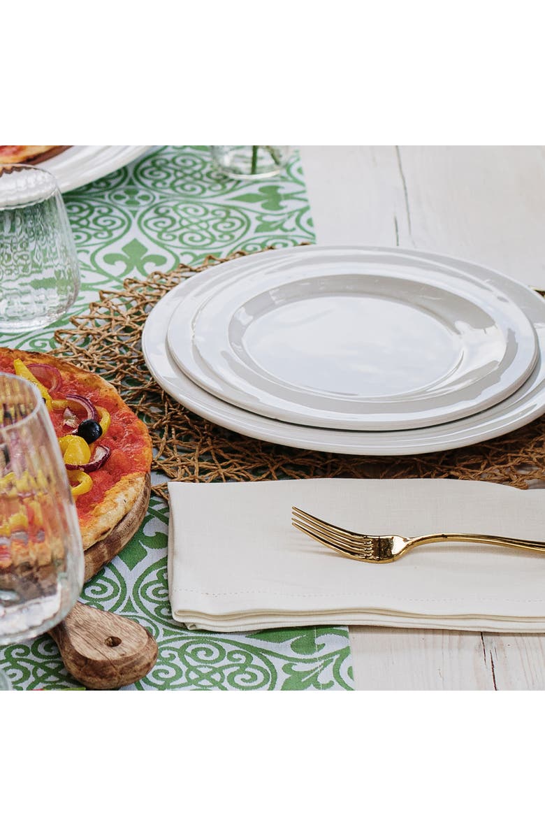 VIETRI Luna Dinner Plate, Alternate, color, White