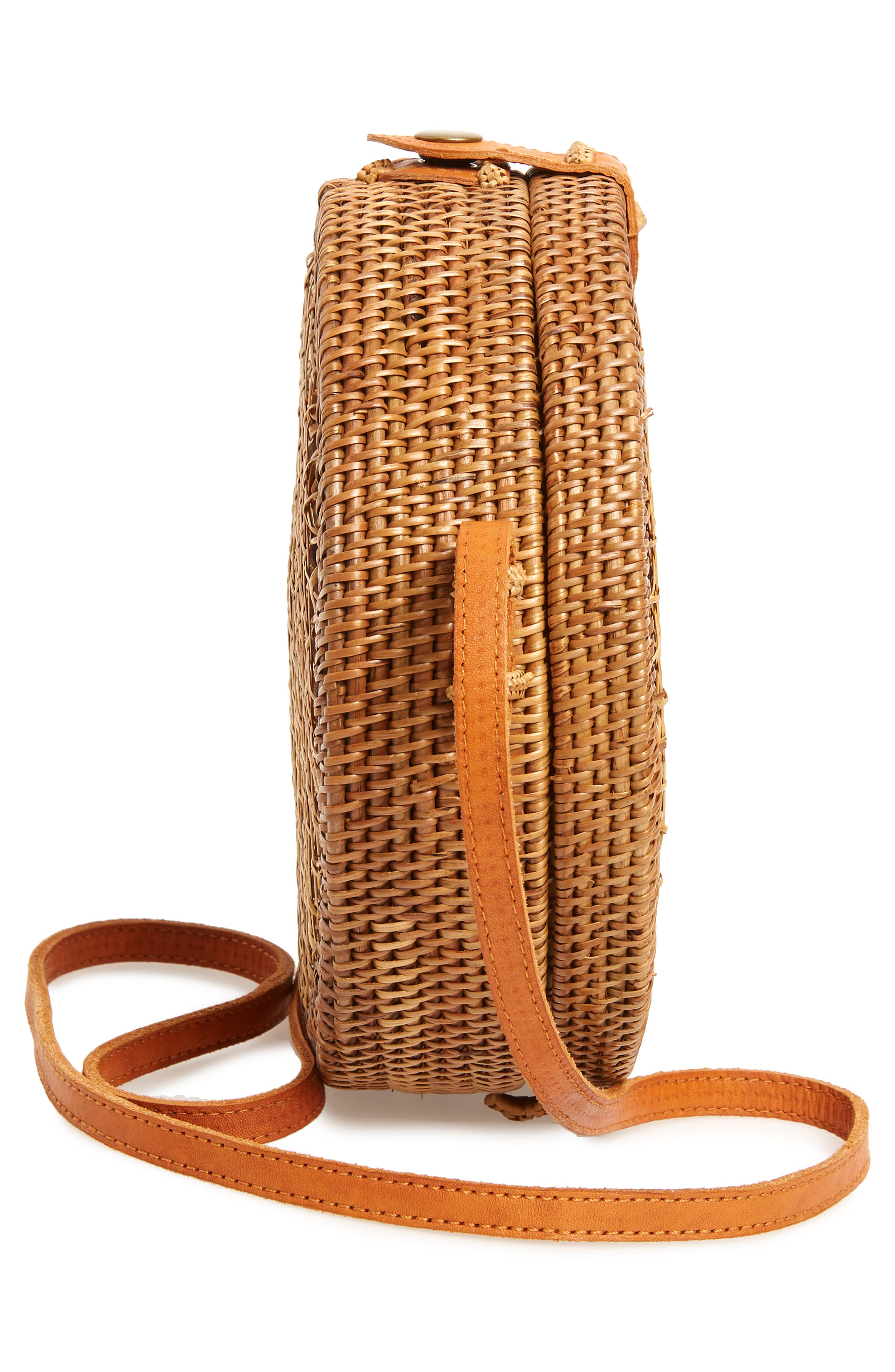 Street Level Woven Canteen Crossbody Bag, Alternate, color, 