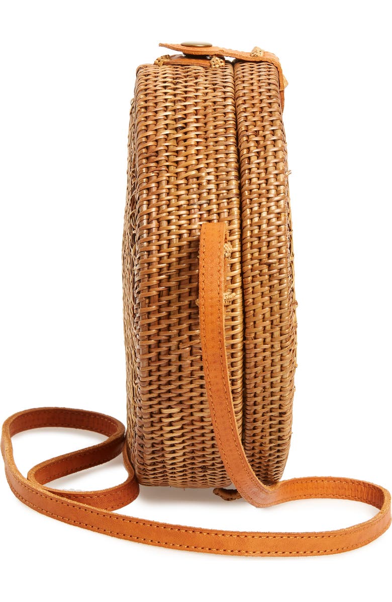 Street Level Woven Canteen Crossbody Bag, Alternate, color,