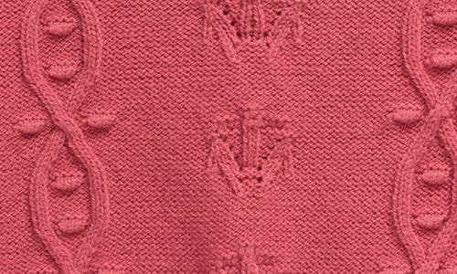 Nordstrom Kids' Ruffle Shoulder Crewneck Sweater In Pink Mauve