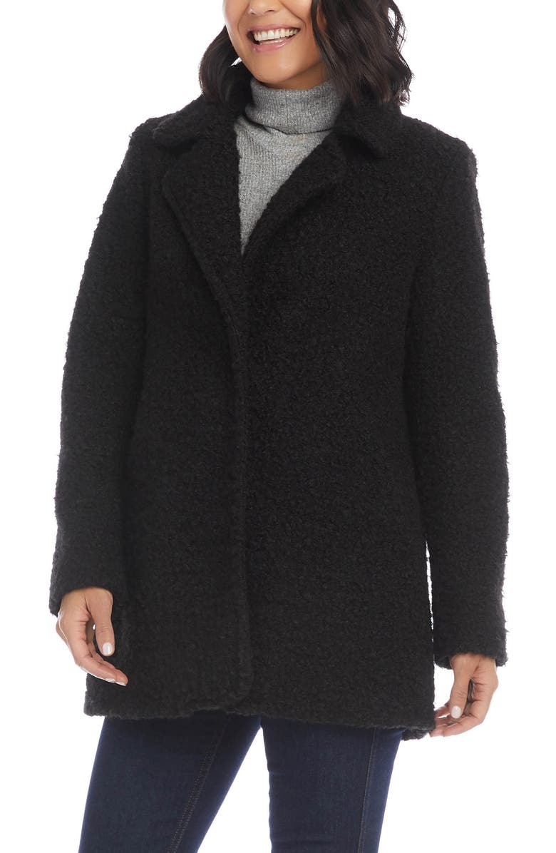 Karen Kane Bouclé Coat, Alternate, color,