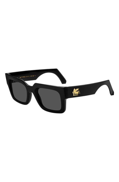 Etro 52mm Rectangular Sunglasses
