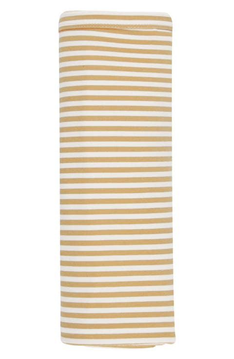 Honey Stripe Baby Swaddle Blanket