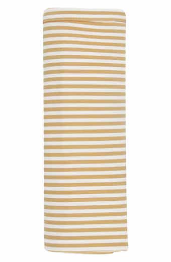 Honey Stripe Baby Swaddle Blanket