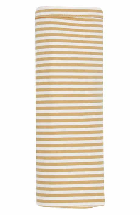 Honey Stripe Baby Swaddle Blanket
