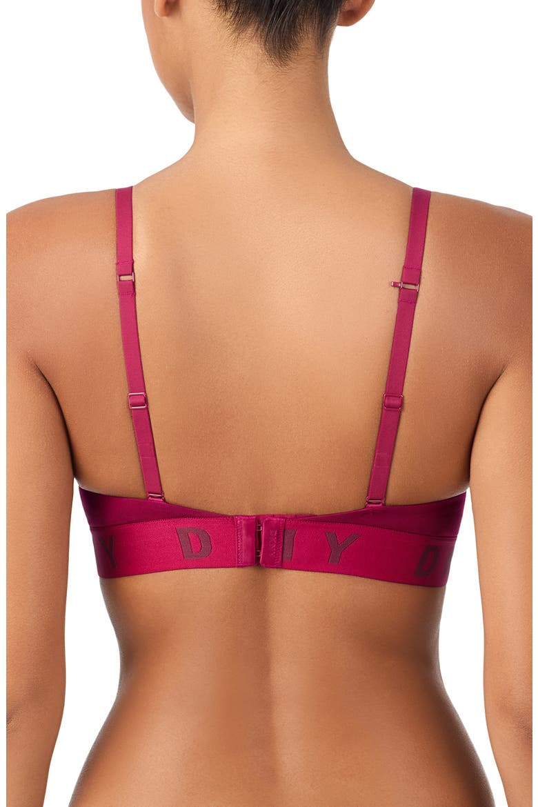 Cozy Boyfriend Wire-Free Push-Up Bra, Alternate, color, BERRY