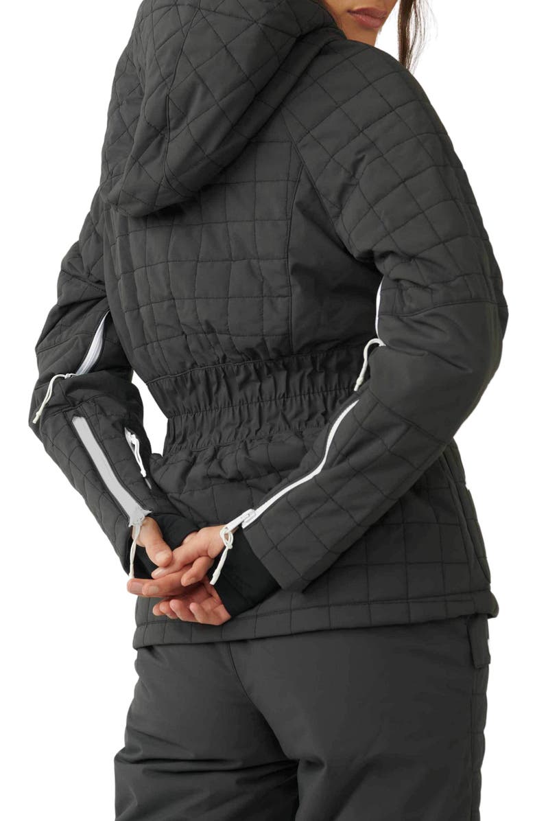 FP Movement by Free People FP Movement All Prepped Quilted Waterproof Snow Jacket with Removable Hood, Alternate, color, 