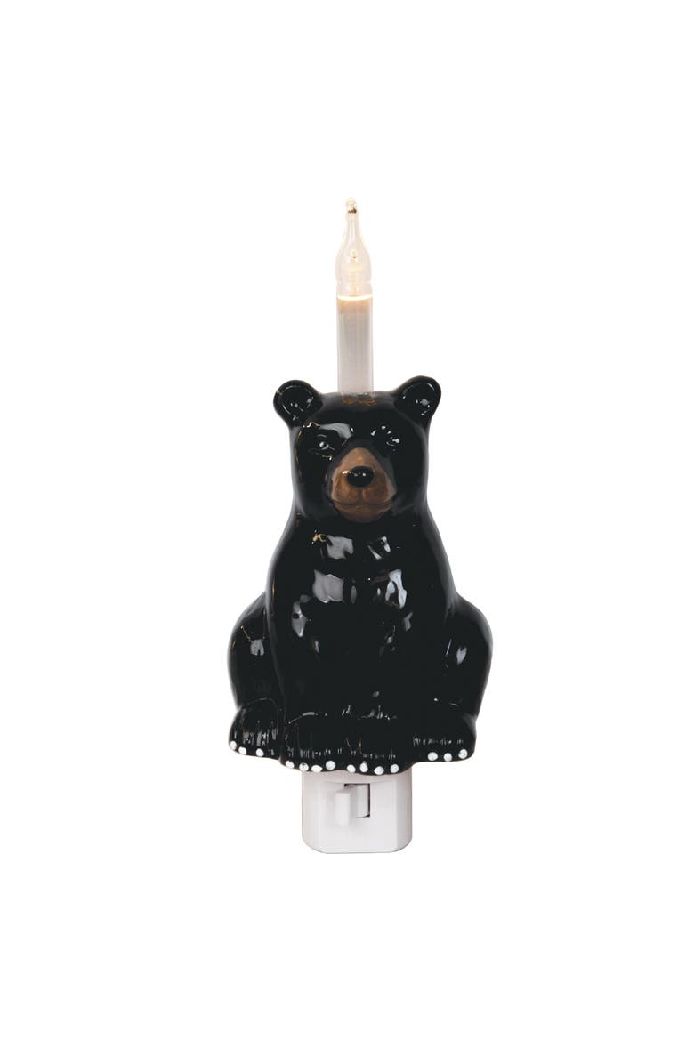 Gallerie II Bear Night Nightlight, Main, color, Black