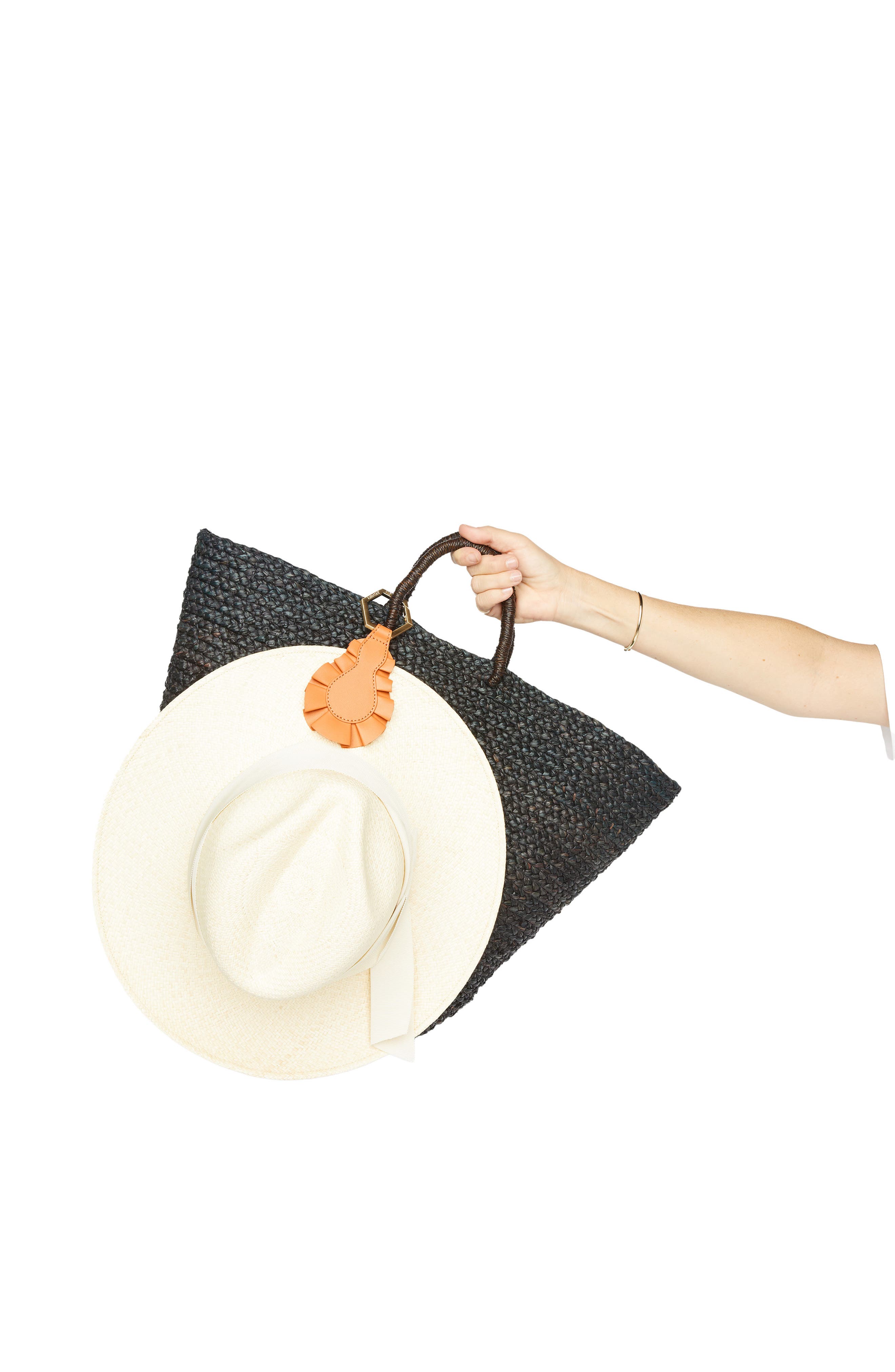Lindsay Albanese TOPTOTE Leather Hat Holder, Main, color, 