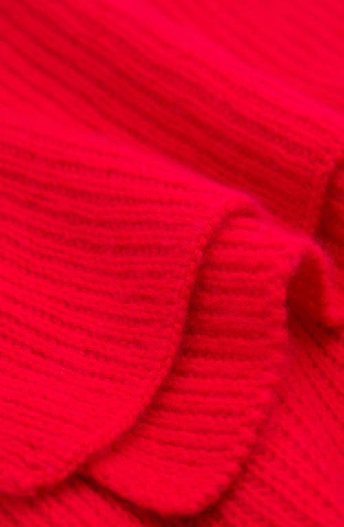 Mango Knit Scarf In Red