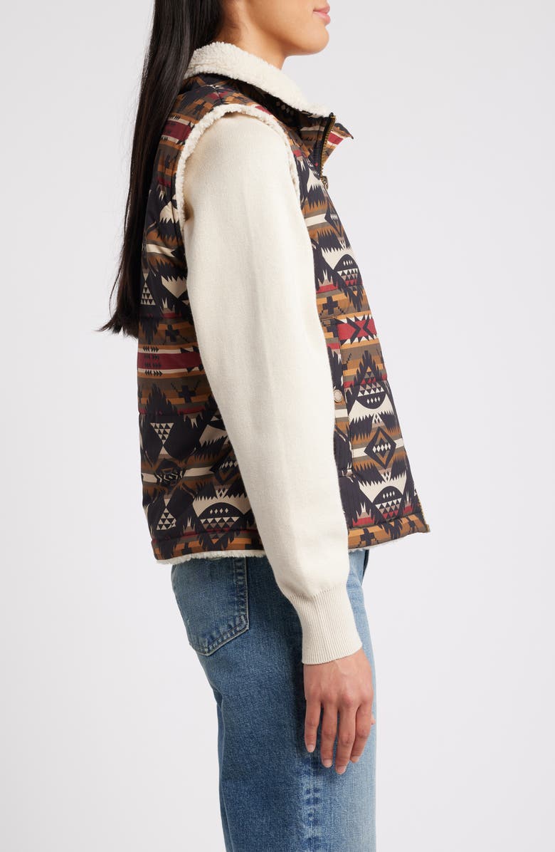 Pendleton Hemlock Abstract Print Quilted Vest, Alternate, color,