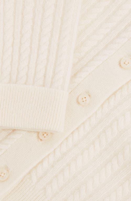 Reiss Dorian Cashmere Cardigan In Brown