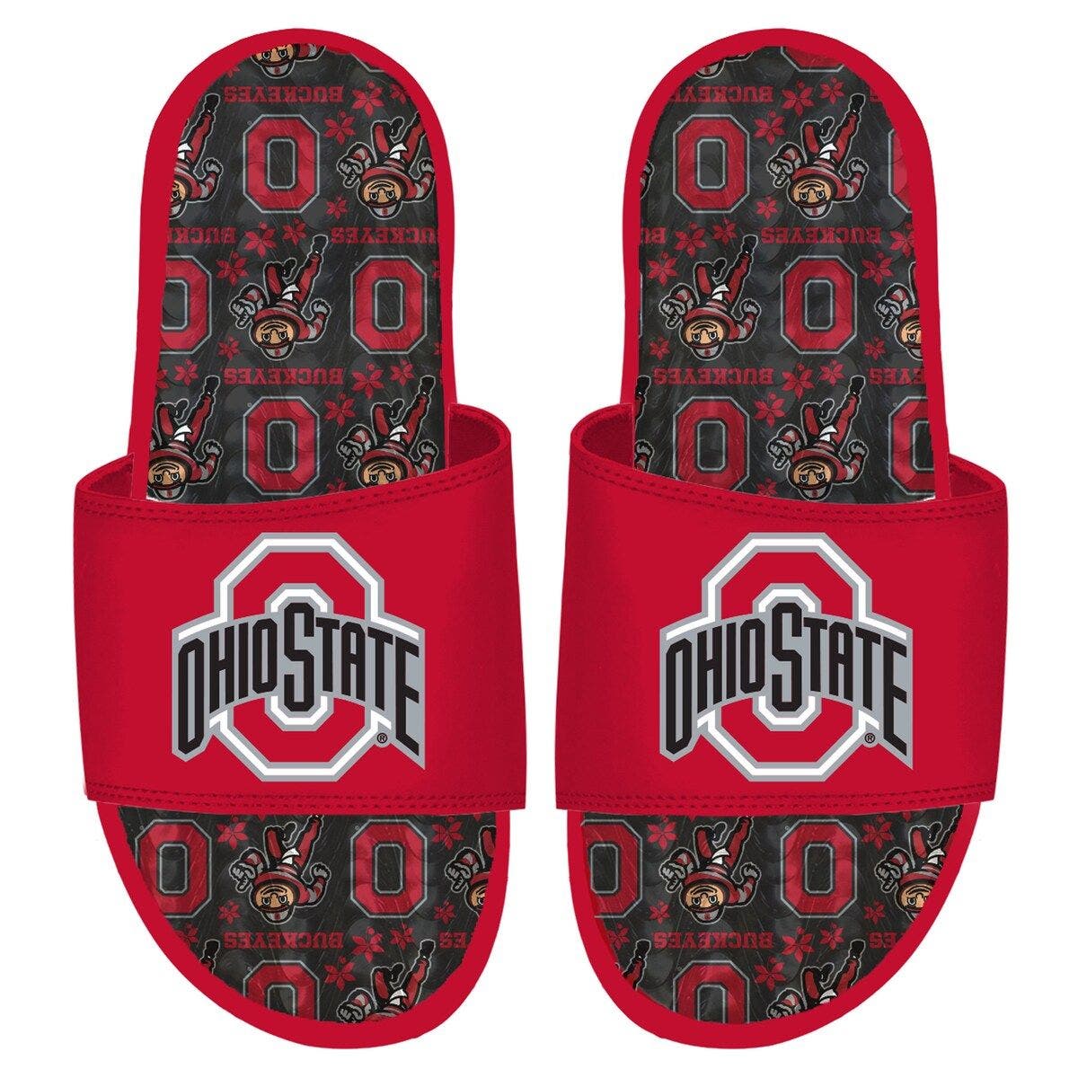 ISLIDE Ohio State Buckeyes Team Pattern Gel Slide Sandals (Men) | Nordstrom