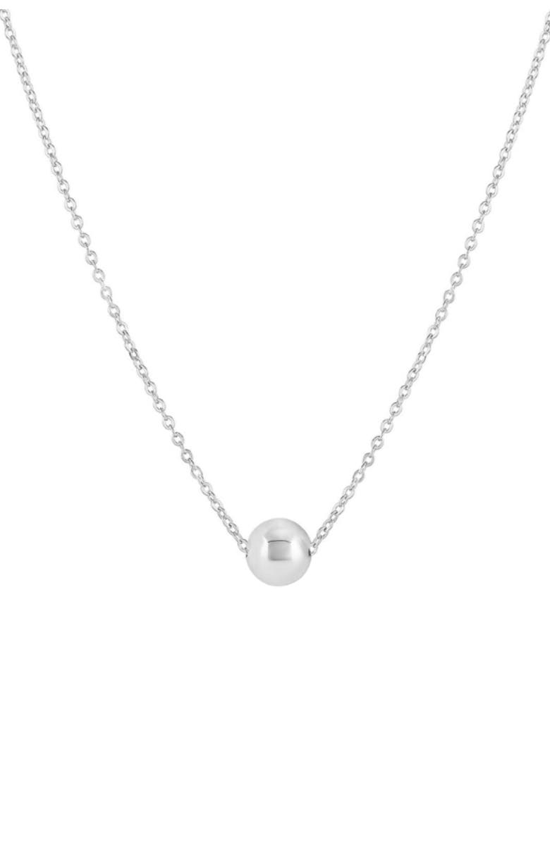 Set & Stones Reina Bead Necklace, Main, color, Silver