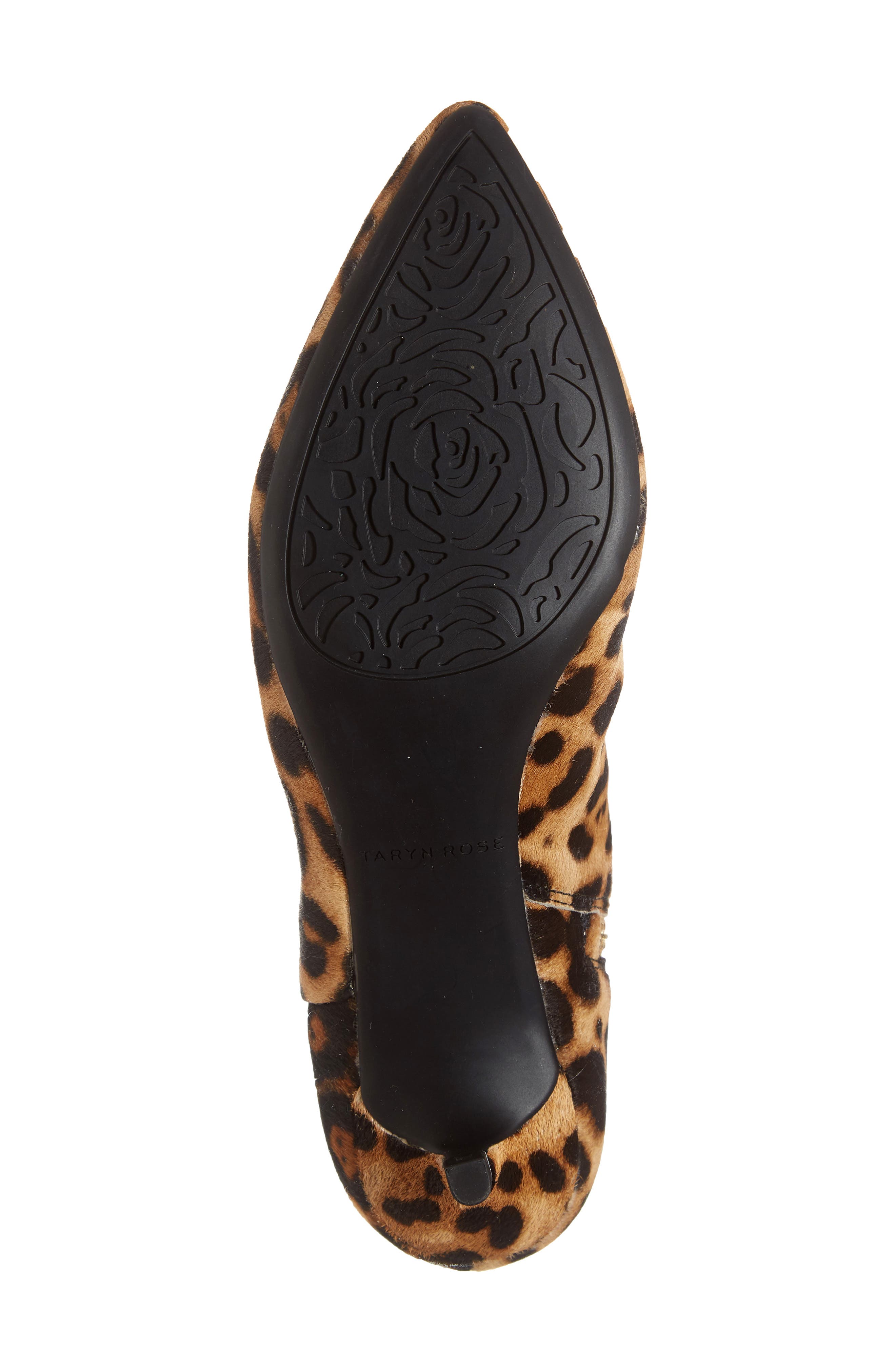 Nora Genuine Calf Hair Bootie, Alternate, color, LEOPARD CALF HAIR
