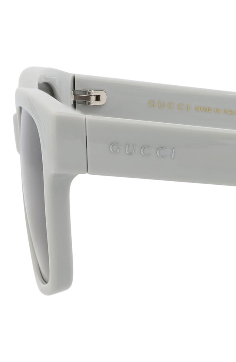 Gucci 54mm Square Sunglasses, Alternate, color, Grey/ Grey
