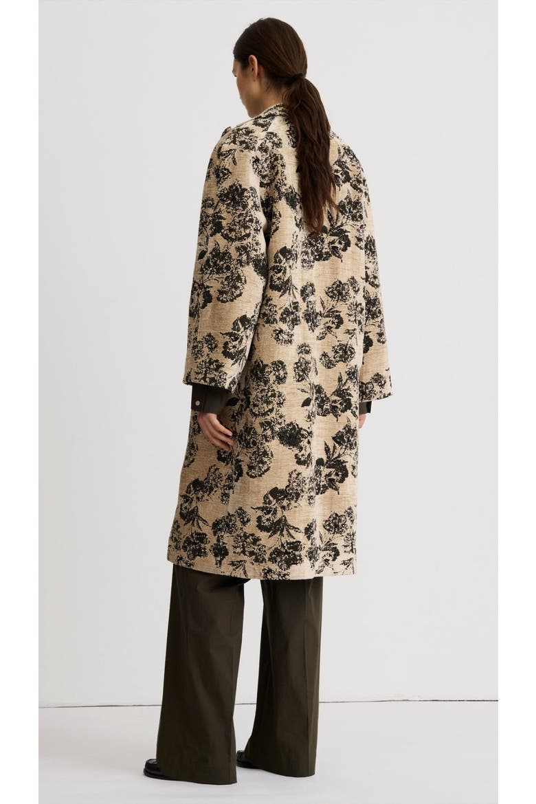 Raglan Coat, Alternate, color, Olive Jacquard
