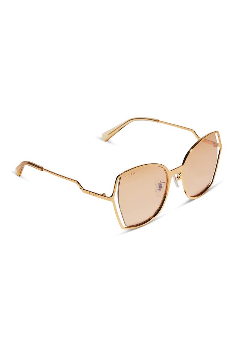 Donna III 53mm Square Sunglasses, Alternate, color, HONEY CRYSTAL FLASH
