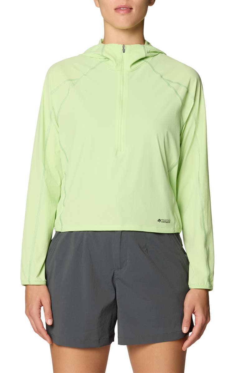 Mountain Hardwear Sunshield UPF 50+ Hoodie, Main, color, Frozen In Lime