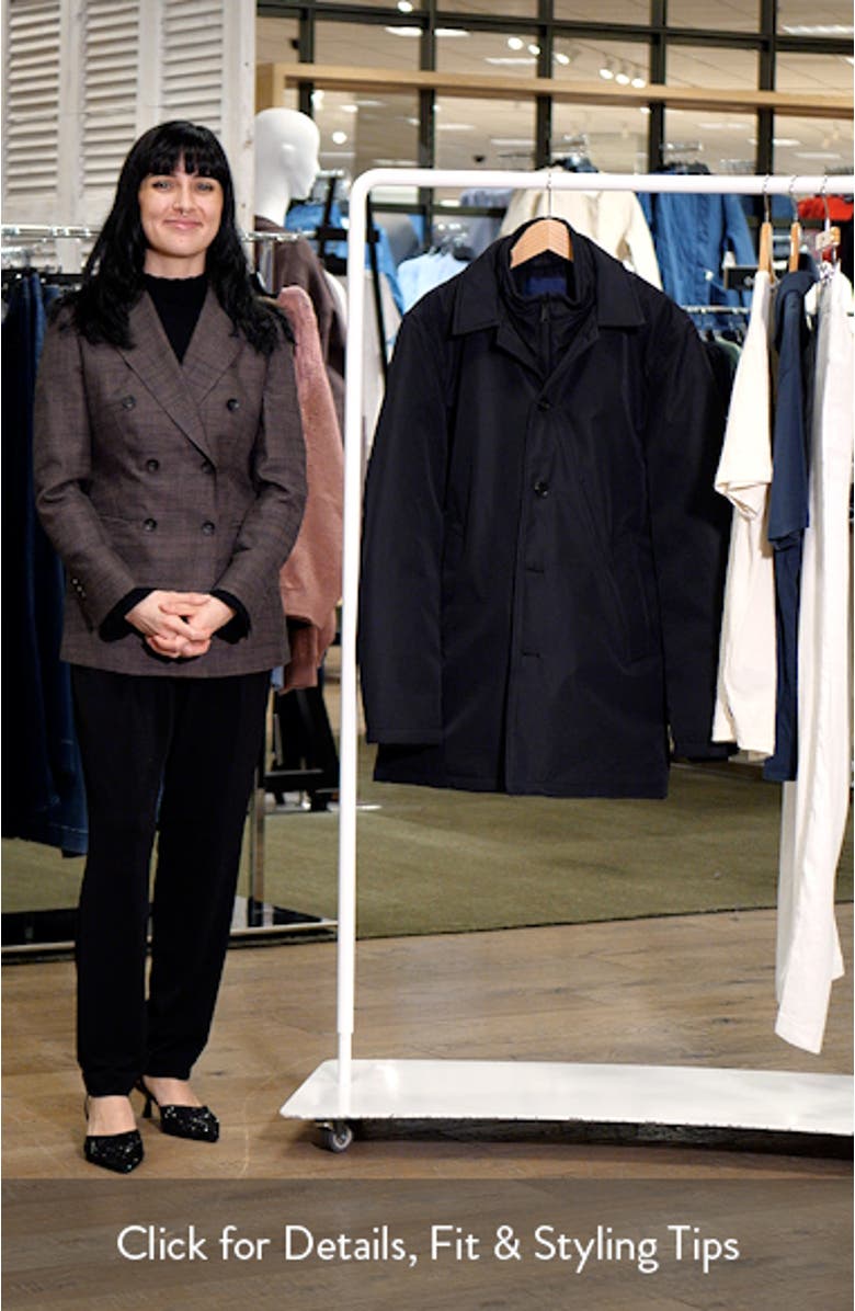 Removable Mock Neck Water Resistant Jacket, sales video thumbnail