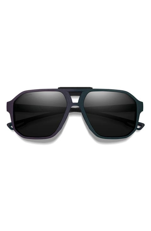 Truss 57mm ChromaPop™ Polarized Aviator Sunglasses
