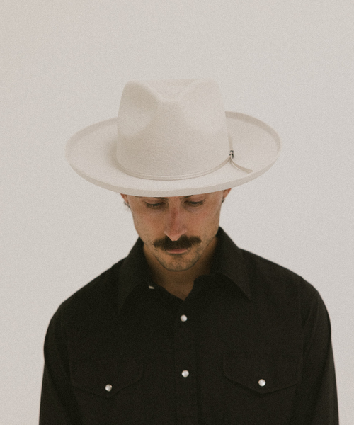 Two Roads Hat Co. Clarksdale Teardrop Crown Fedora In Ivory