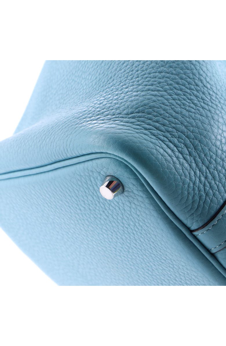 Pre-Owned Hermes Picotin Lock Bag Clemence PM, Alternate, color, Bleu Atoll