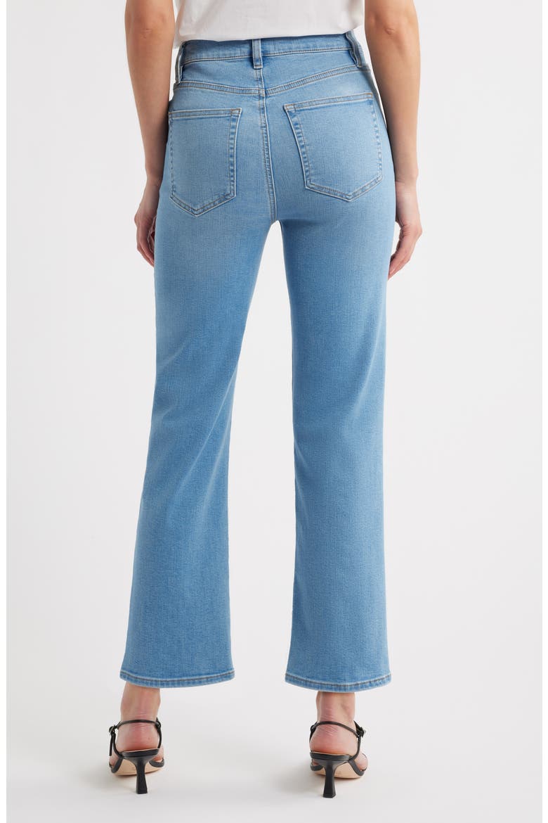 Le Sleek High Waist Ankle Straight Leg Jeans, Alternate, color, HONEYMOON
